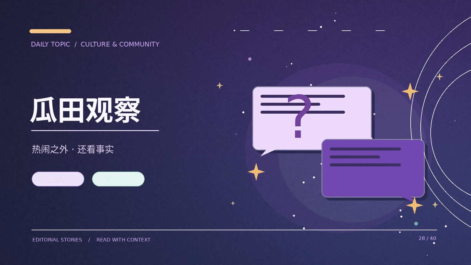 社区讨论的标题怎样写更清楚